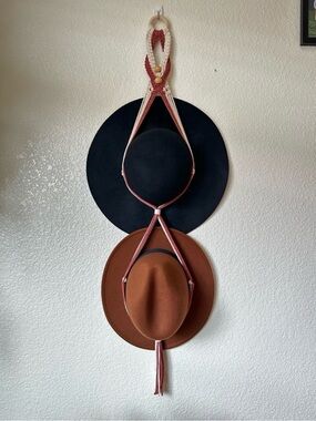 Handmade Macrame Double Hat Hanger